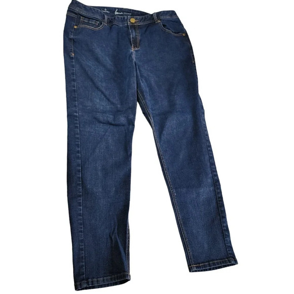 Lane Bryant Womens Plus Genius Fit Skinny High Rise Med Wash Denim Jeans Size 20 - Picture 1 of 9